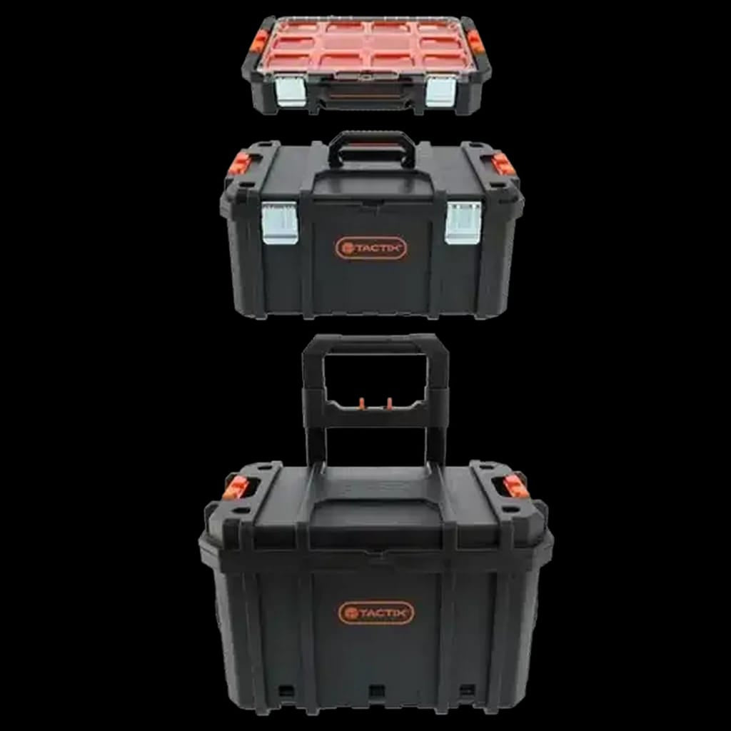 Black & Orange Trolley Toolbox